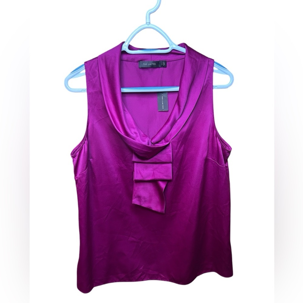 The Limited Women’s Size Large  Sleeveless Blouse Magenta Pink NWT